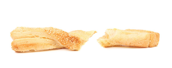 Some pastry sticks with sesame seeds