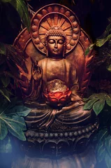 Rolgordijnen Gouden Boeddhabeeld © BCFC