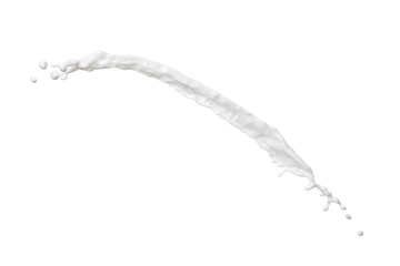 White milk isolated on white background