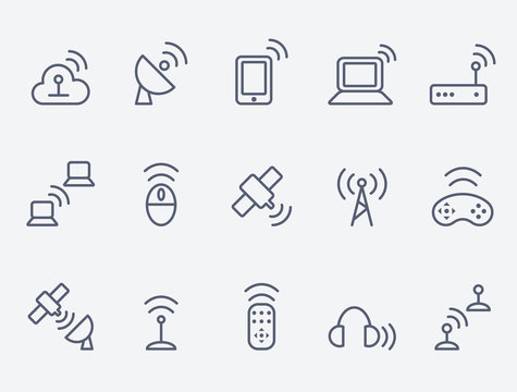 Wireless icon set