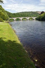Fototapeta premium Schottland, River Tay in Dunkeld