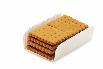 Biscuits with chocolate cream