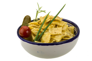 Ravioli with herbs