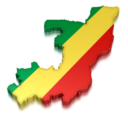 Republic of the Congo (clipping path included)
