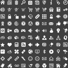 Internet Website Shop - White Icons