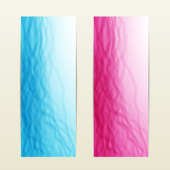 set of two abstract banners.