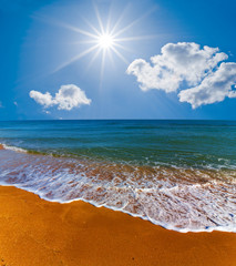 hot summer sea beach