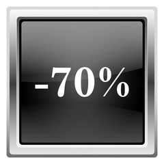 70 percent discount icon