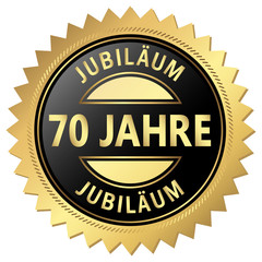 Jubiläum Button - 70 Jahre