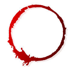 フレーム　円　赤