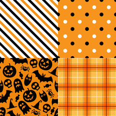 Halloween vector pattern pack