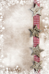 Christmas star background vintage
