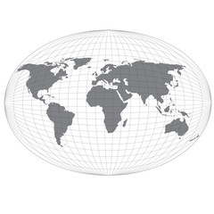 Wire globe map vector EPS10