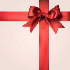 Red Gift Ribbons with Bow