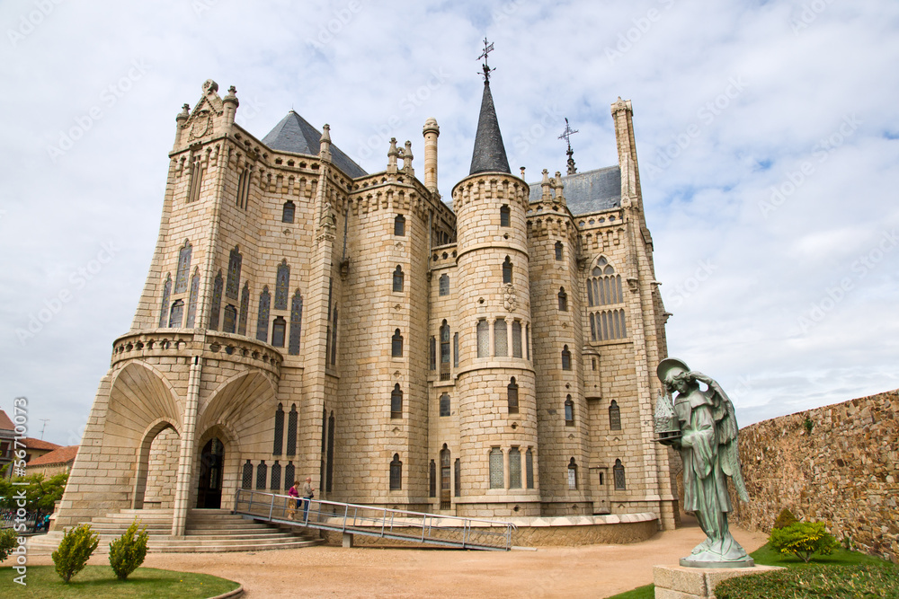 Canvas Prints Gaudi palace in Astorga, Leon, Spain