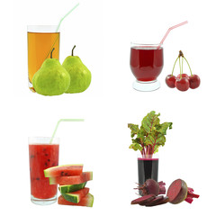 juices from fruits and vegetables