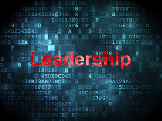 Fototapeta premium Business concept: Leadership on digital background