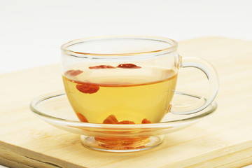 cup of wolfberry tea