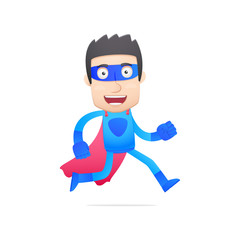 superhero in various poses