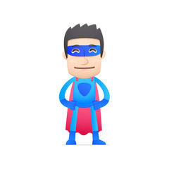 superhero in various poses