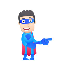 superhero in various poses