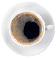 coffee  on white