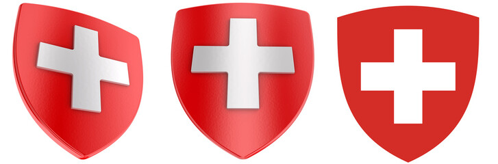 3D Swiss coat of arms