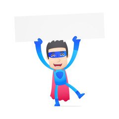 superhero in various poses