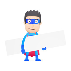 superhero in various poses