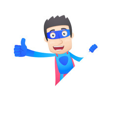 superhero in various poses