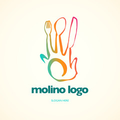 Hand Restaurant Logo