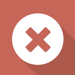 Fototapeta premium Delete web icon