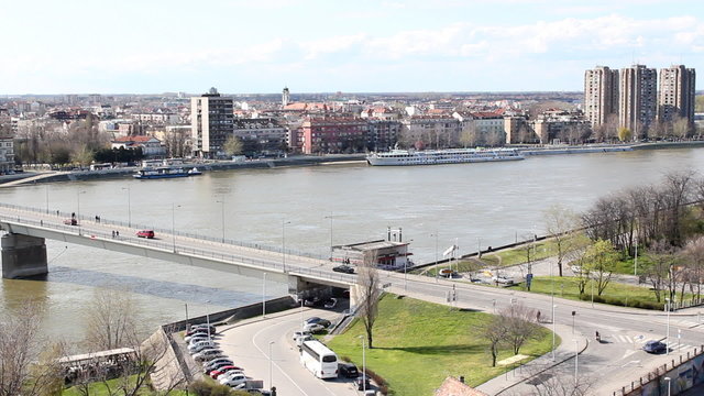 Danube river Novi Sad Serbia