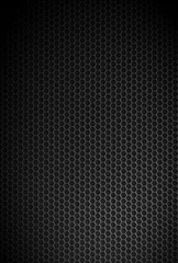 Photo sur Plexiglas Métal Texture exagonale de carbone noir. Contexte industriel