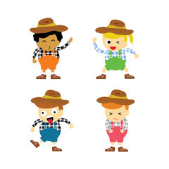 Cowboy vector cartoon