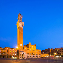 Fototapeta premium Palazzo Publico and Torre del Mangia