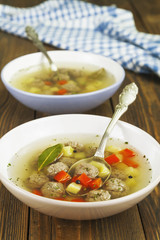 Soup with meatballs