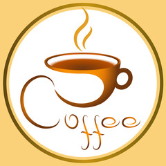 cup of coffee for the vector