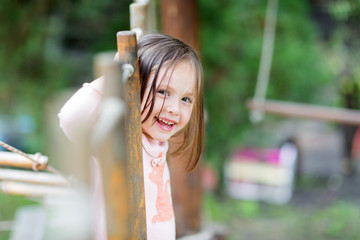 Cute happy little girl