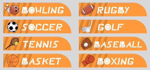 Obraz premium Buttons sport