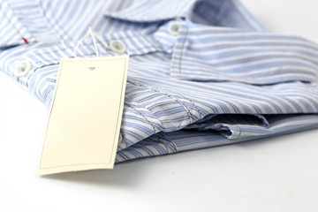 White label on the shirt