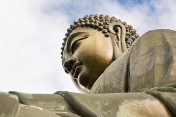 Fototapete Rund The Great Buddha of Po Lin Monastery - Hong Kong © lapas77