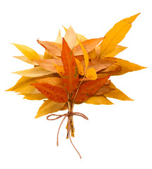 bright autumn leaves bouquet