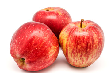 three red apples