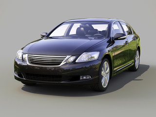 Fototapeta premium Nowoczesny samochód na szaro