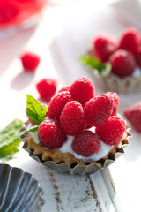 Raspberry  tart