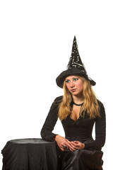 Woman in a witch costume