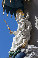 Antwerp - baroque Madonna from house facade