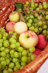 apples and grapes