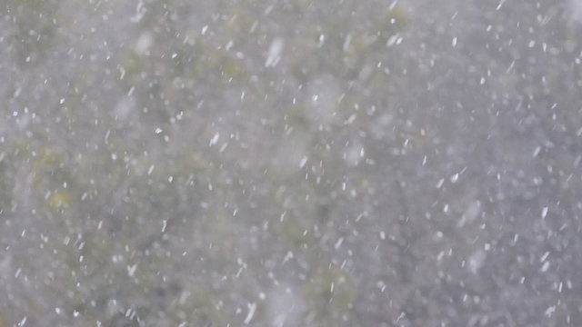 Falling snow
